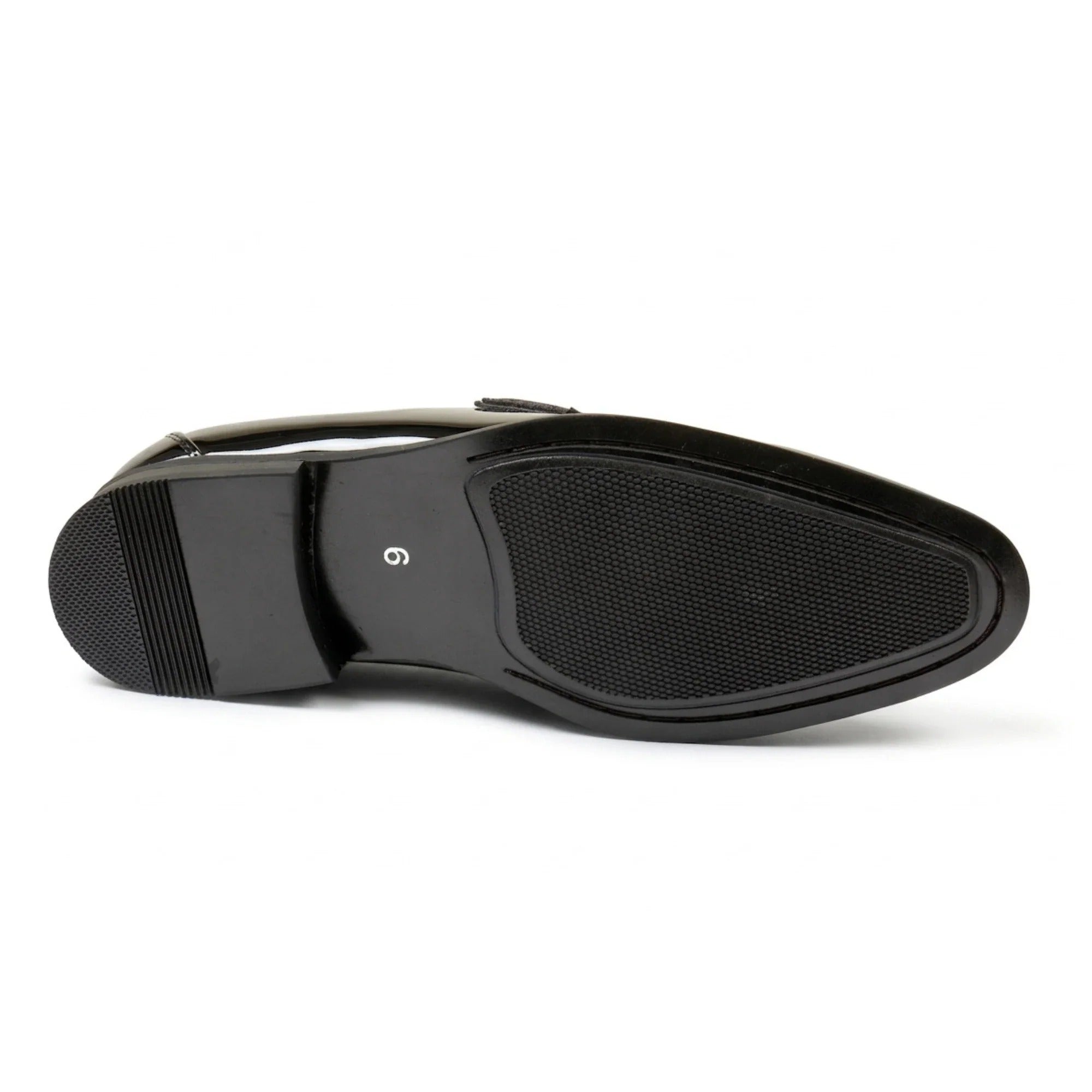 Mocassins pour hommes en cuir végétalien à enfiler, ornés de velours et vernis