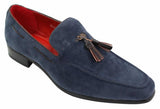 Mens Suede Loafers Driving Shoes Slip On Tassle Design Leather Smart Casual