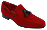 Mens Suede Loafers Driving Shoes Slip On Tassle Design Leather Smart Casual