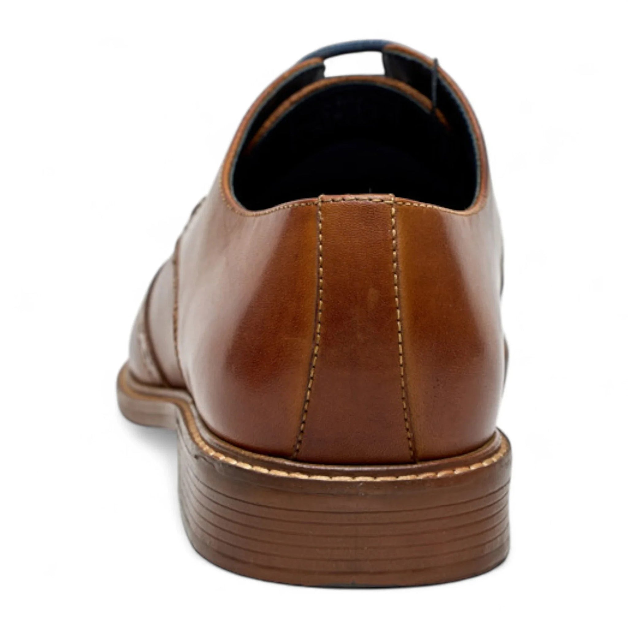 Chaussures habillées Oxford à bout golf en cuir fauve pour hommes