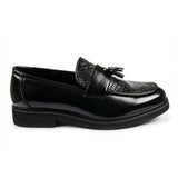 Mocassins à semelle crantée et à pampilles pour hommes