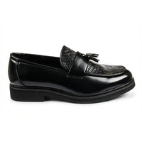 Mocassins à semelle crantée et à pampilles pour hommes