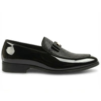 Mocassins à boucle emblématique texturée pour hommes
