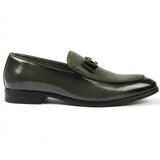 Mocassins à boucle emblématique texturée pour hommes