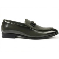 Mocassins à boucle emblématique texturée pour hommes
