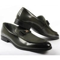 Mocassins à boucle emblématique texturée pour hommes