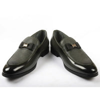 Mocassins à boucle emblématique texturée pour hommes