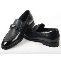 Mocassins à boucle emblématique texturée pour hommes
