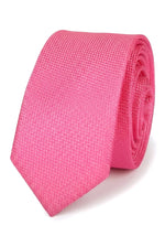 Cravate unie formelle pour homme avec pochette et cravate assortie - Fuchsia
