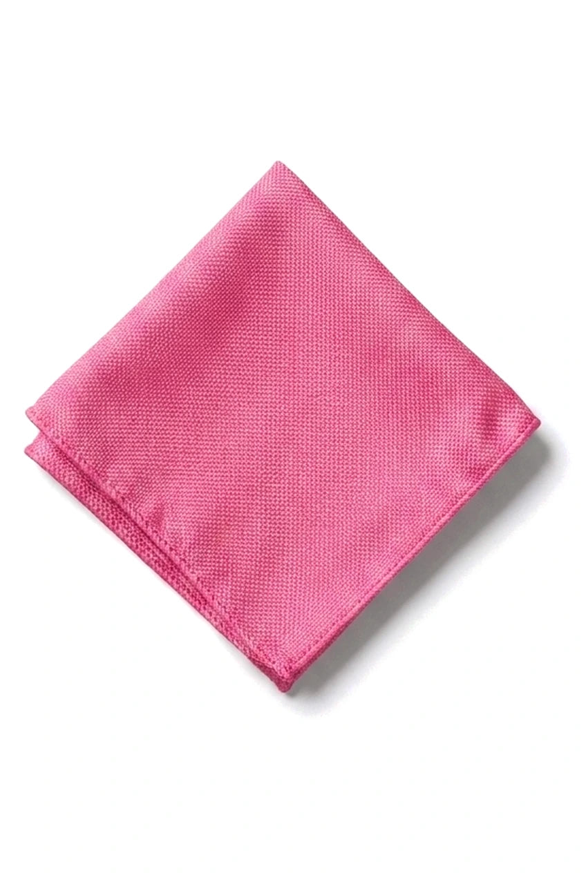 Cravate unie formelle pour homme avec pochette et cravate assortie - Fuchsia