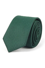Cravate unie pour homme, avec pochette et motif carré - Vert