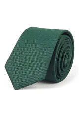 Cravate unie pour homme, avec pochette et motif carré - Vert