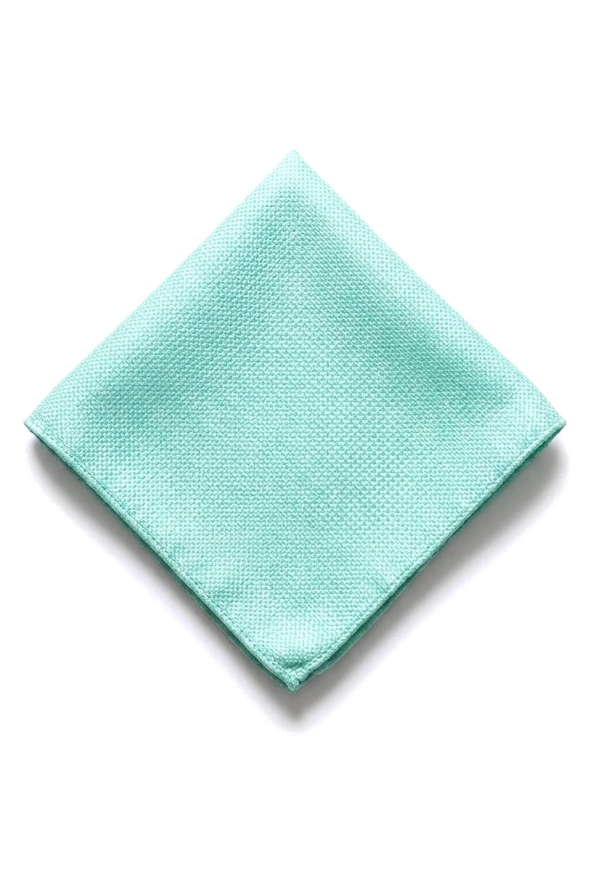 Cravate unie formelle pour homme, avec pochette et étui - Menthe