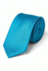 Ensemble de cravate turquoise pour homme
