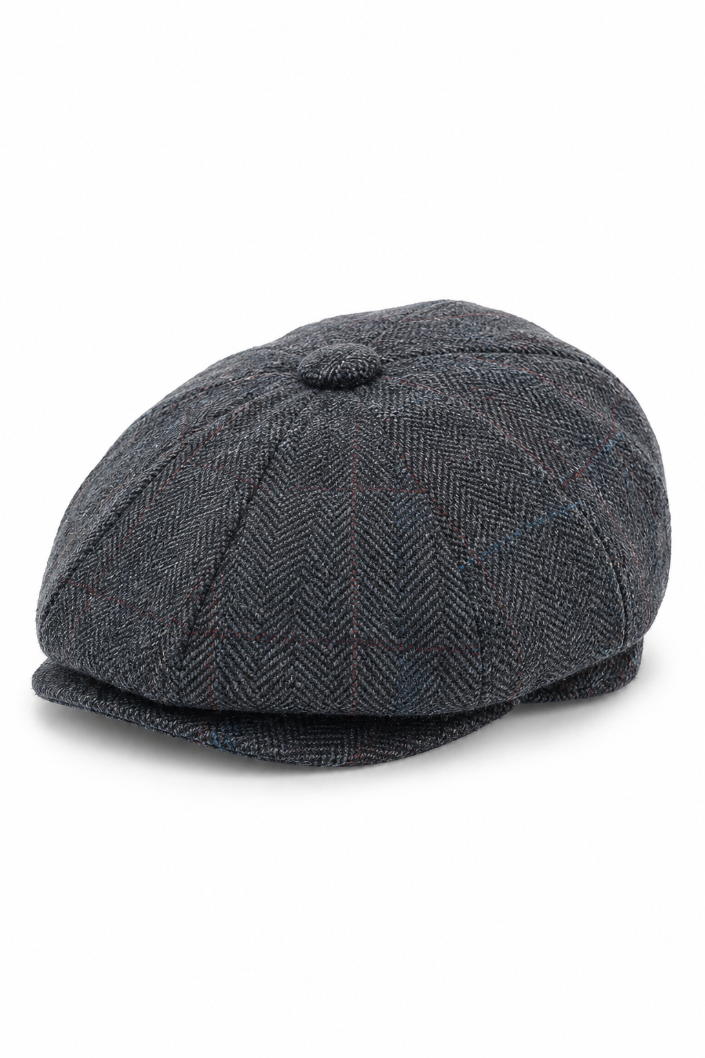 Casquette Peaky Blinders en tweed à carreaux pour homme