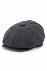 Casquette Peaky Blinders en tweed à carreaux pour homme