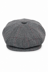 Casquette Peaky Blinders en tweed à carreaux pour homme