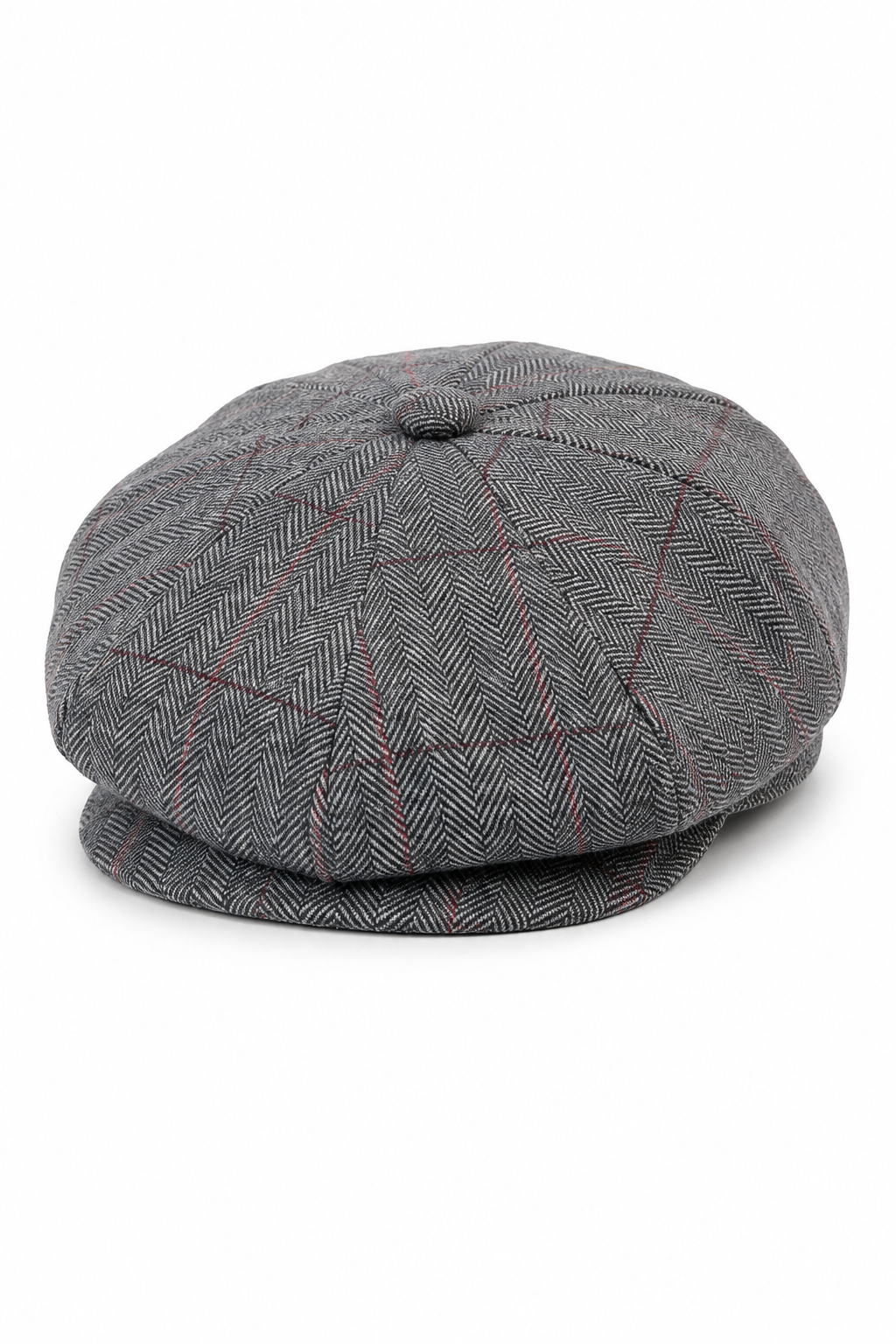Casquette Peaky Blinders en tweed à carreaux pour homme