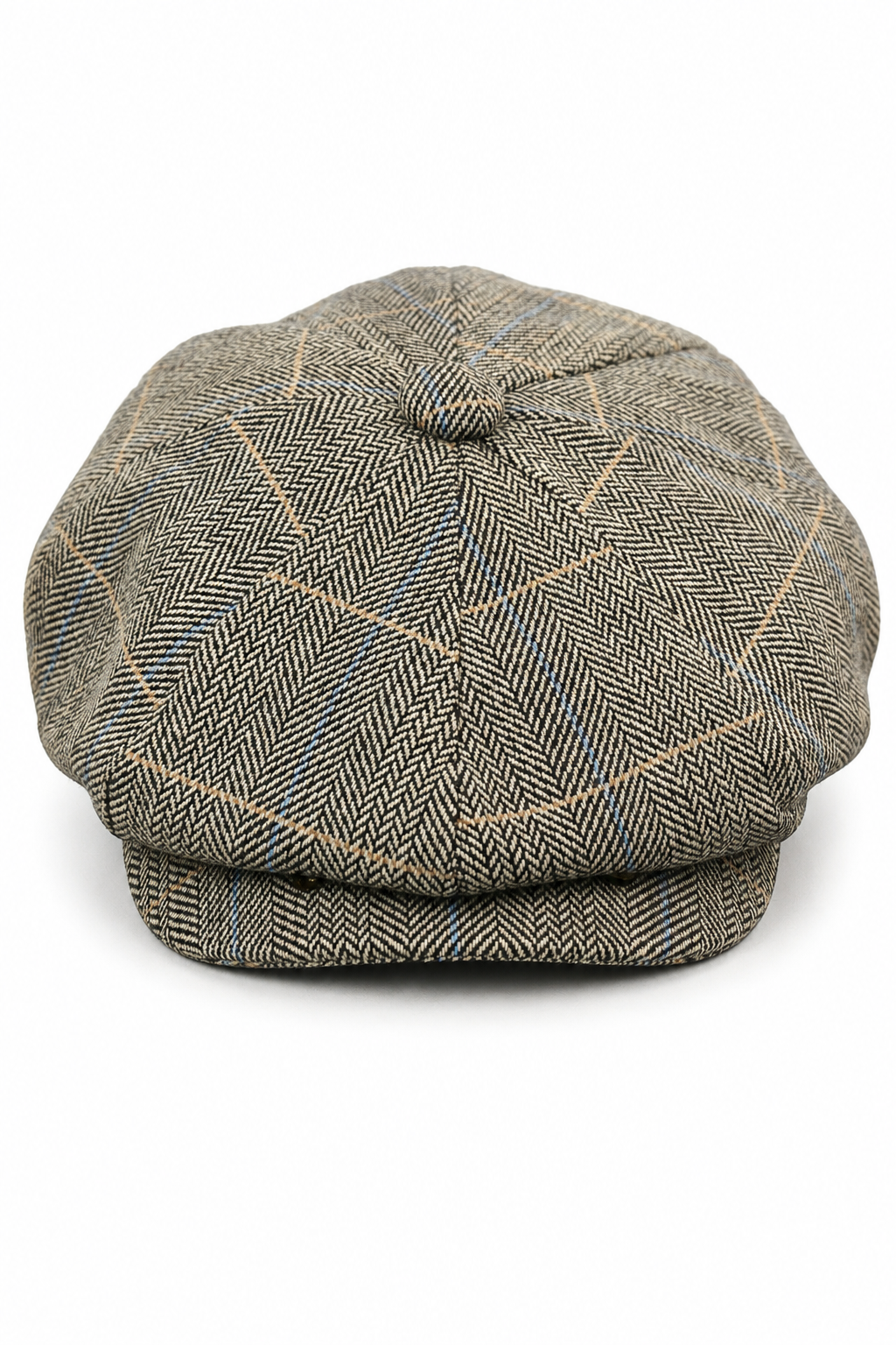Casquette Peaky Blinders en tweed à carreaux pour homme