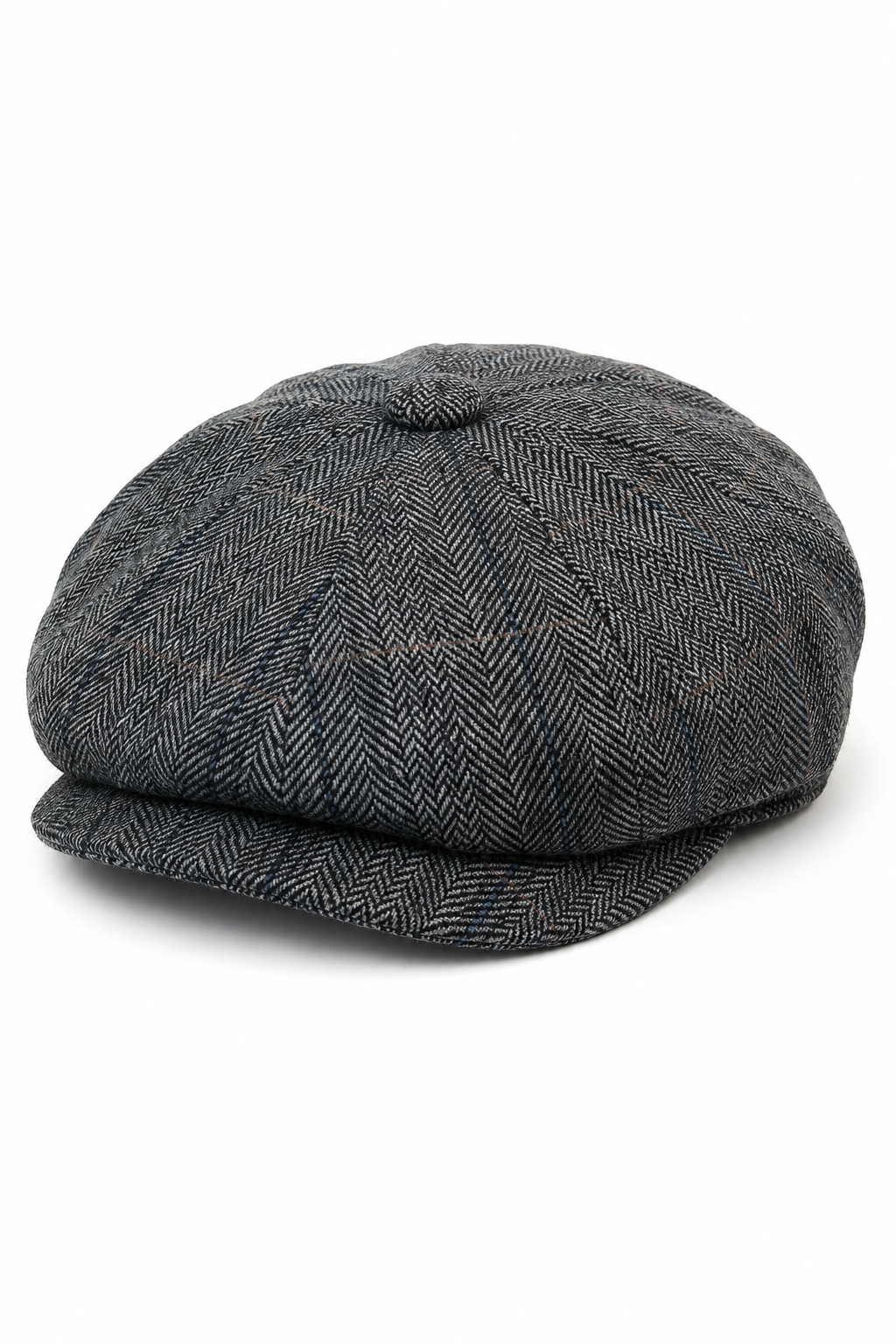 Casquette Peaky Blinders en tweed à carreaux pour homme