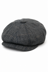 Casquette Peaky Blinders en tweed à carreaux pour homme