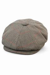 Casquette Peaky Blinders en tweed à carreaux pour homme