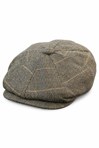 Casquette Peaky Blinders en tweed à carreaux pour homme