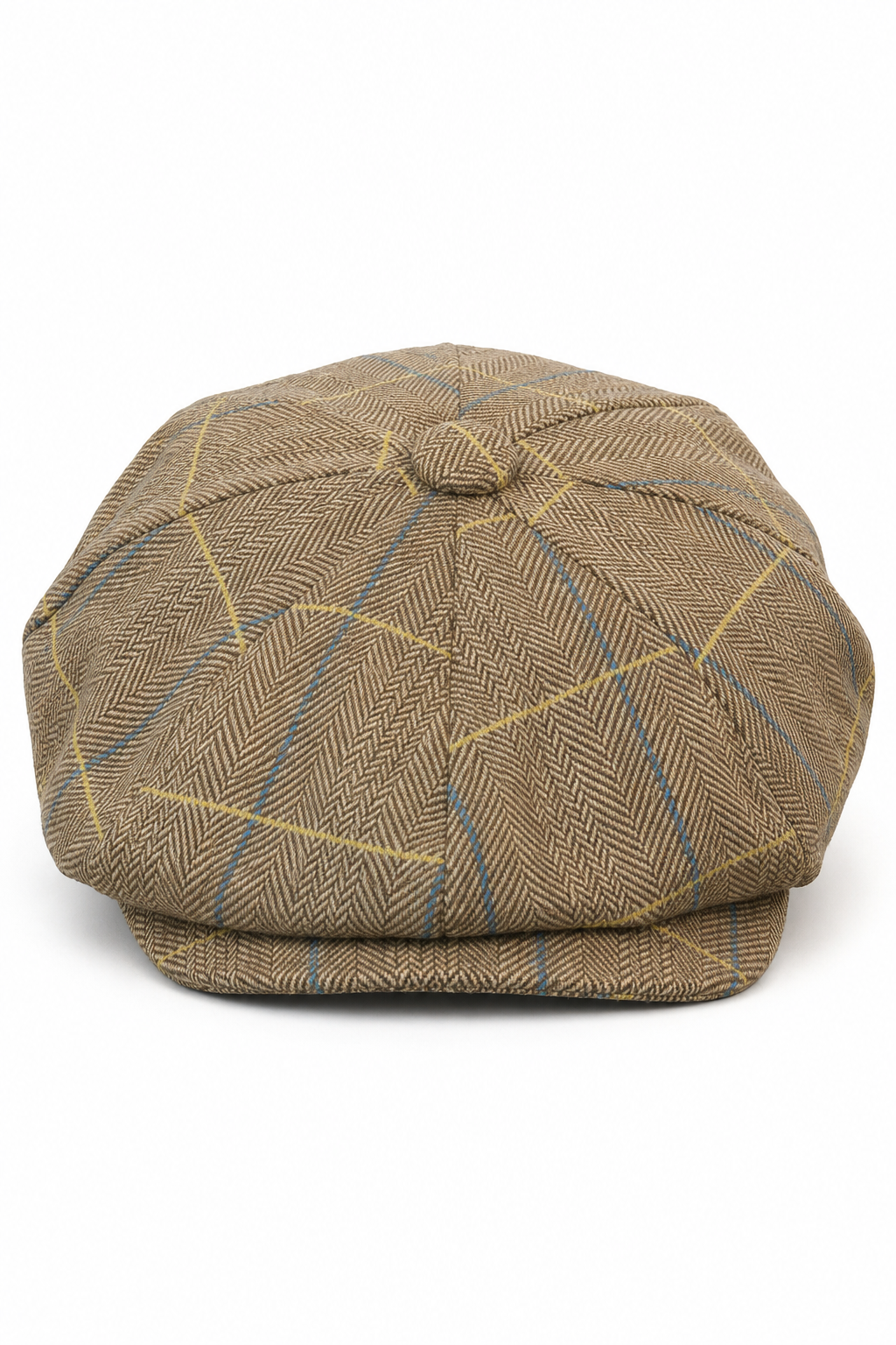 Casquette Peaky Blinders en tweed à carreaux pour homme