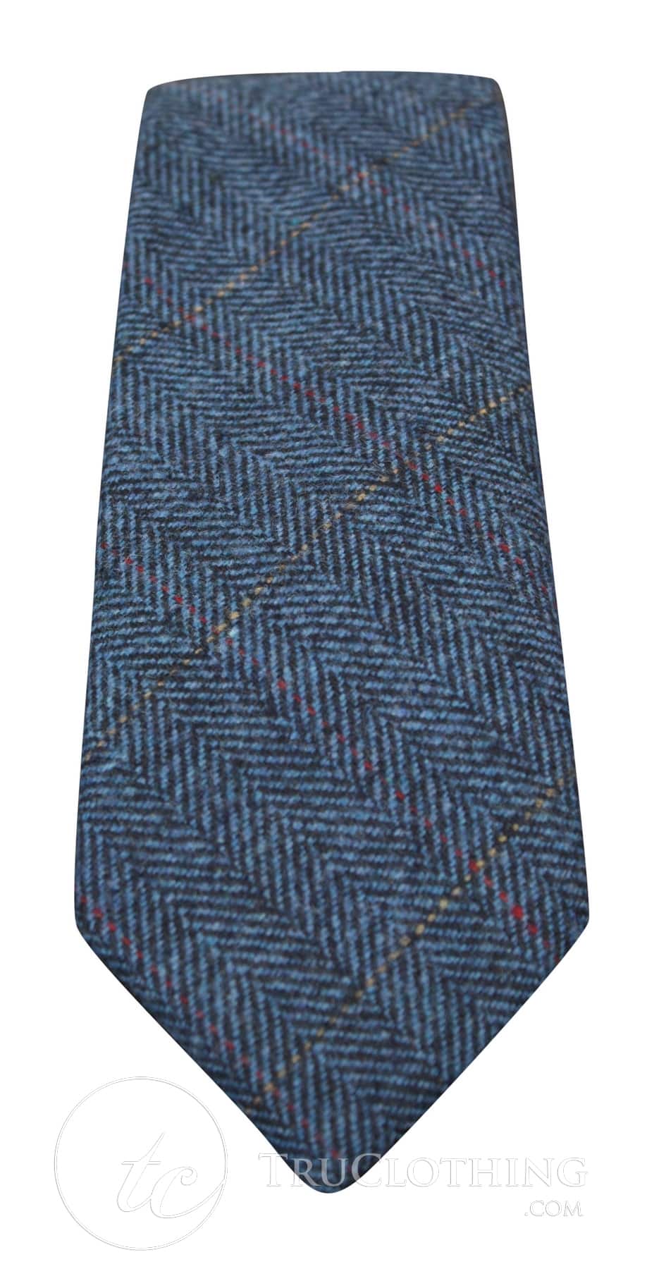 Mens Tweed Herringbone Textured Marc Darcy Ties Classic Vintage Retro Deon