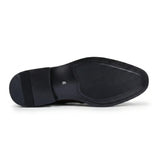 Mocassins à double boucle en cuir végétalien pour hommes