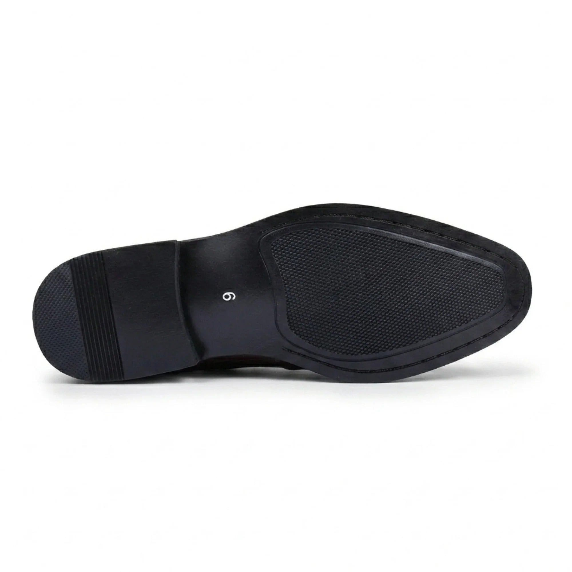 Mocassins à double boucle en cuir végétalien pour hommes