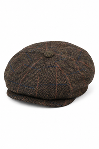 Chapeau Peaky Blinders vintage en tweed pour homme