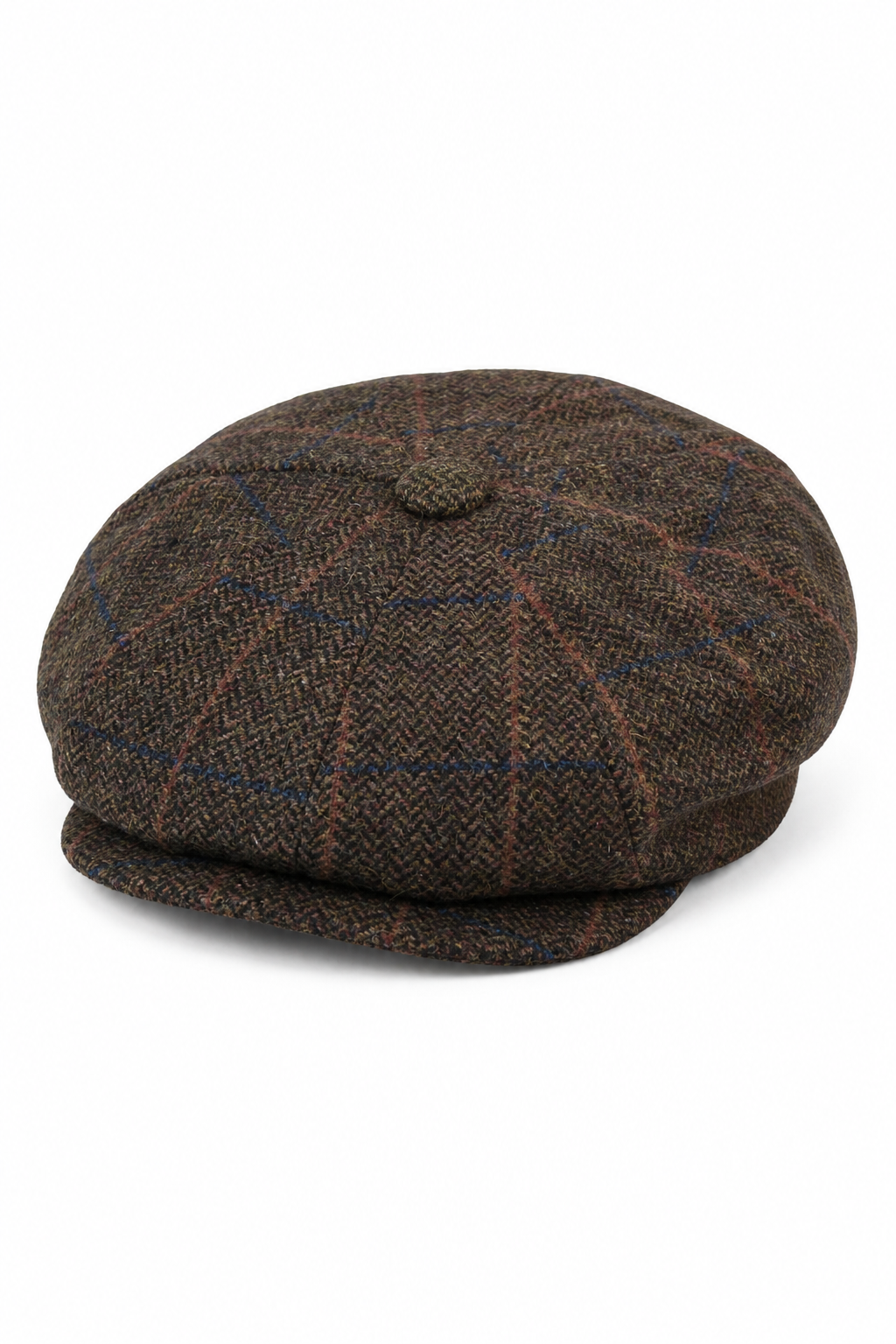 Chapeau Peaky Blinders vintage en tweed pour homme