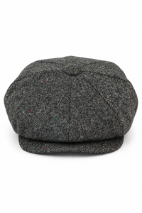 Chapeau Peaky Blinders vintage en tweed pour homme