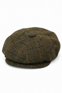 Chapeau Peaky Blinders vintage en tweed pour homme
