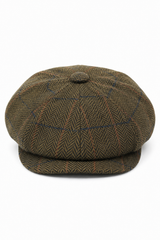 Chapeau Peaky Blinders vintage en tweed pour homme