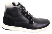 Mens Winter PU Leather Boots