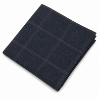 Cravate en tweed à chevrons en laine mélangée pour homme - Bleu marine