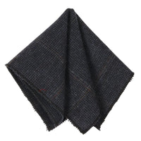 Cravate en tweed à chevrons en laine mélangée pour homme - Bleu marine