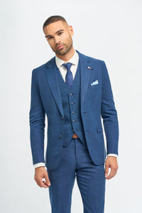 Miami - Blazer de mariage bleu pour homme