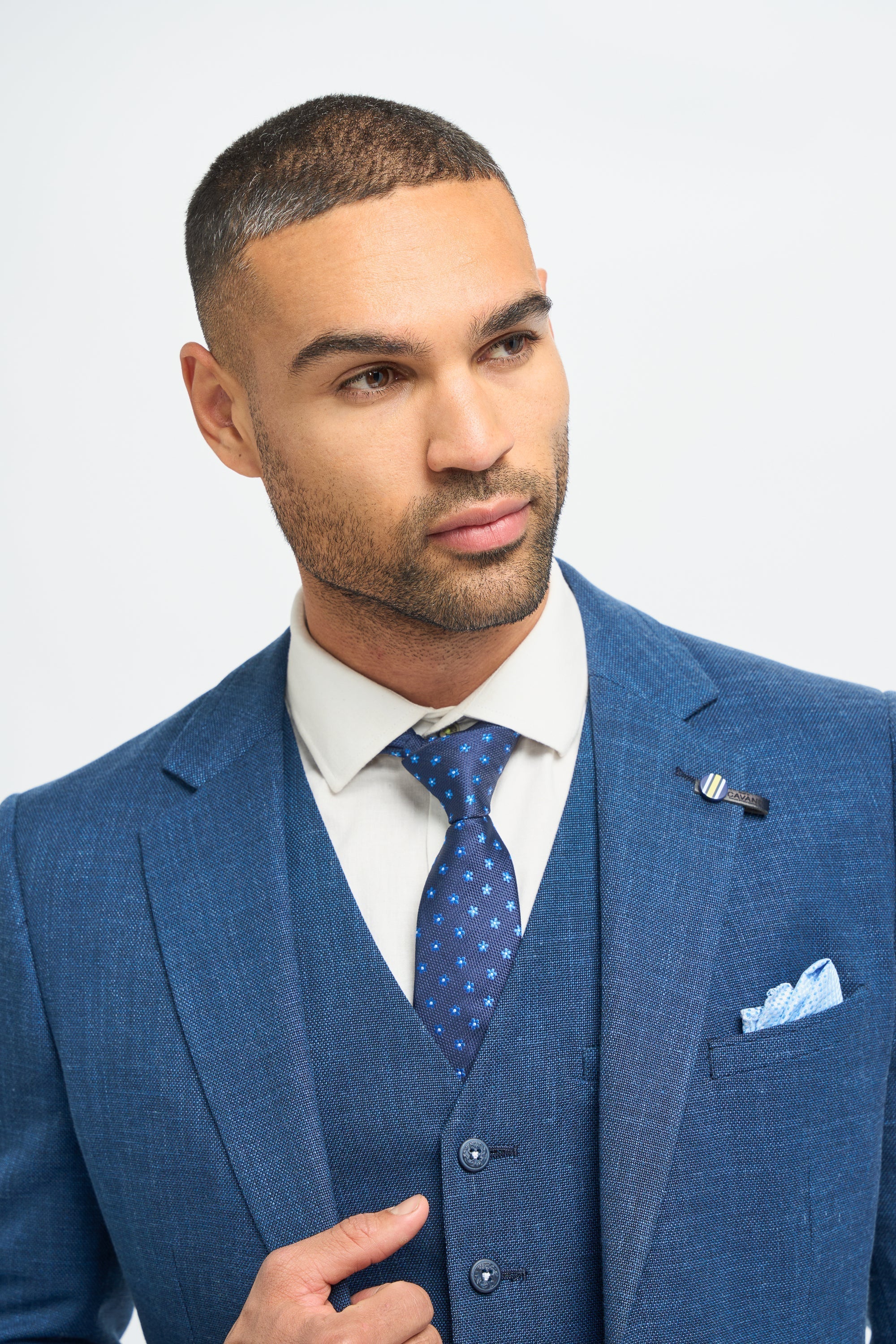 Miami - Blazer de mariage bleu pour homme
