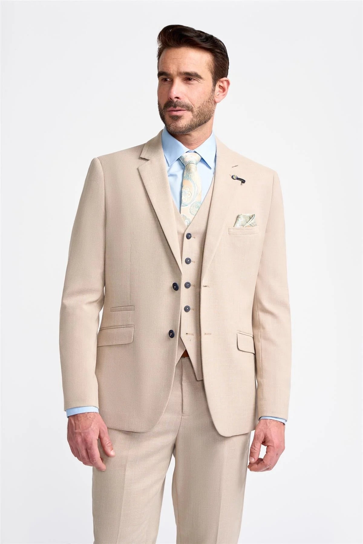Miami - Blazer de mariage beige pour homme