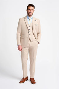 Miami - Blazer de mariage beige pour homme