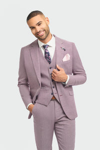 Miami - Blazer d'été rose slim fit pour homme