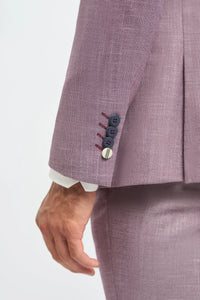 Miami - Blazer d'été rose slim fit pour homme
