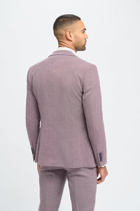 Miami - Blazer d'été rose slim fit pour homme