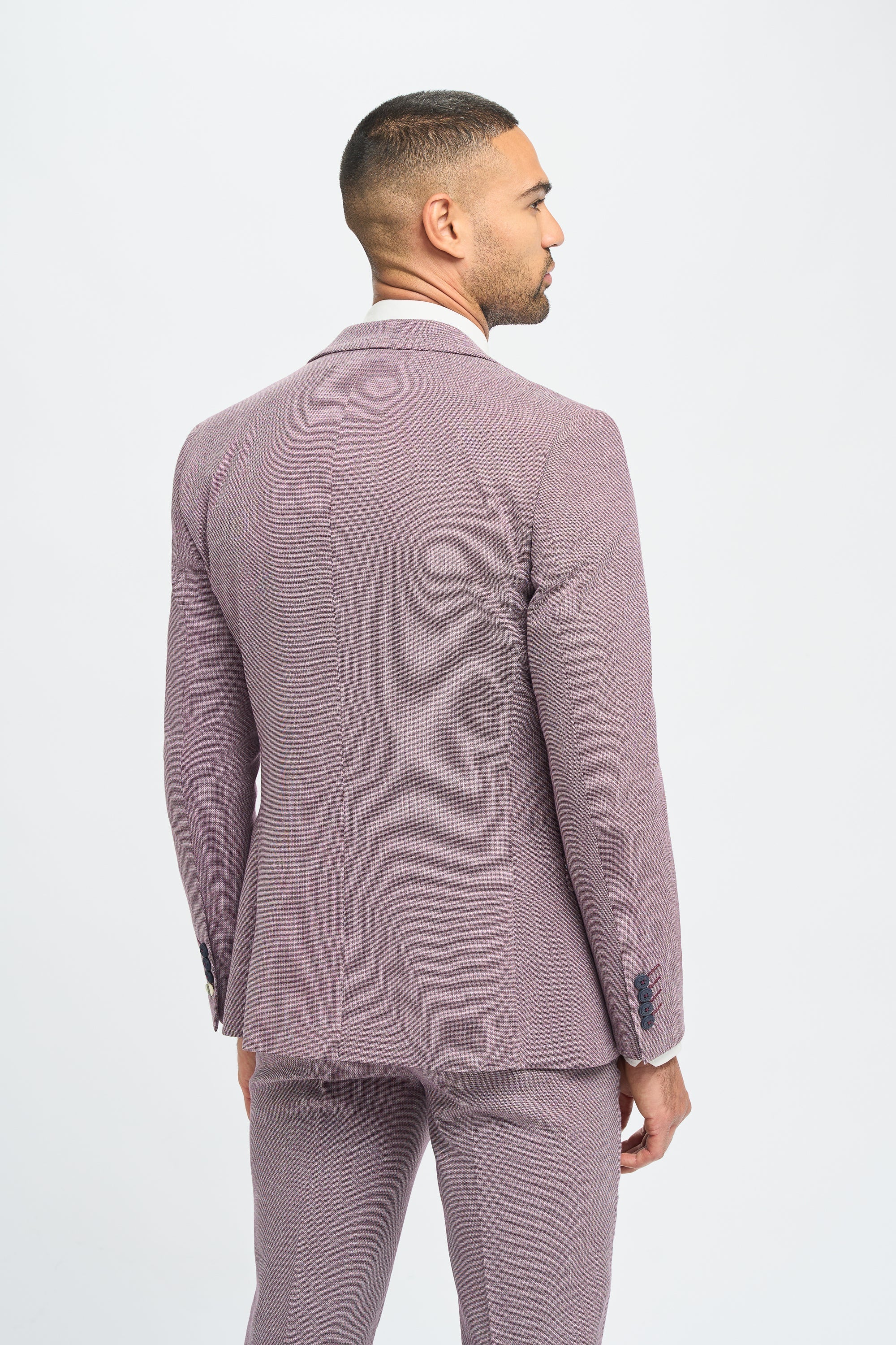 Miami - Blazer d'été rose slim fit pour homme
