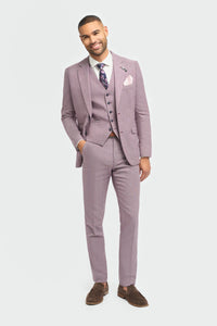 Miami - Blazer d'été rose slim fit pour homme