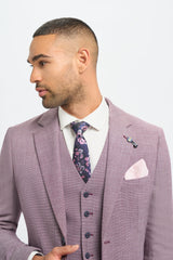 Miami - Blazer d'été rose slim fit pour homme