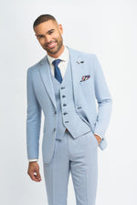 Miami - Blazer bleu clair d'été pour homme